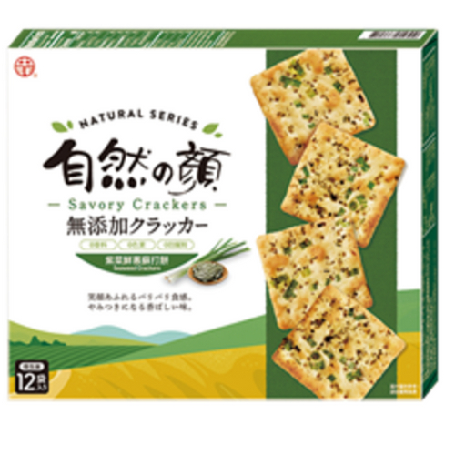 

Natural Series Seaweed Savory Crackers - Made in Taiwan