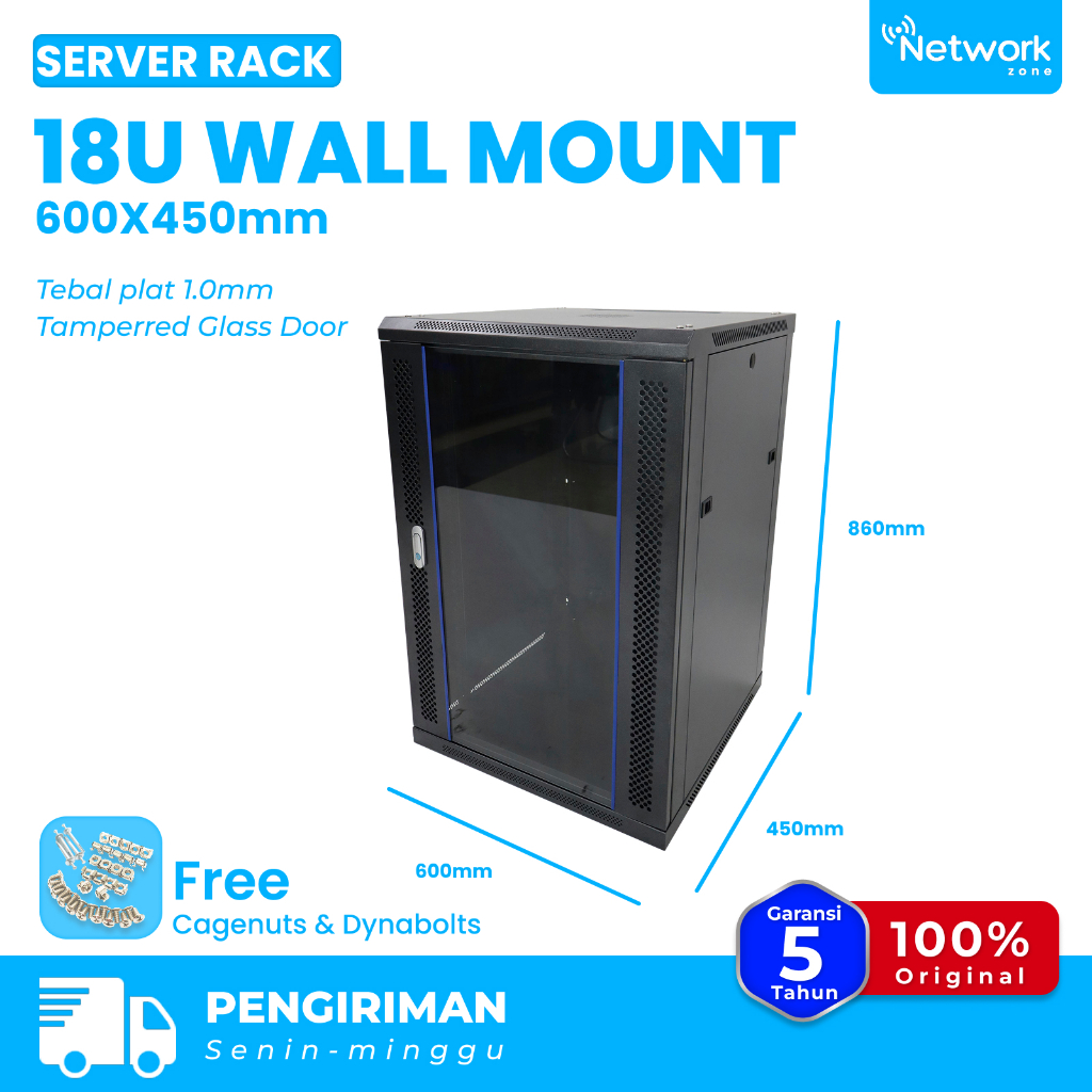 Rack Server 18U Wall Mount Rack 600x450mm