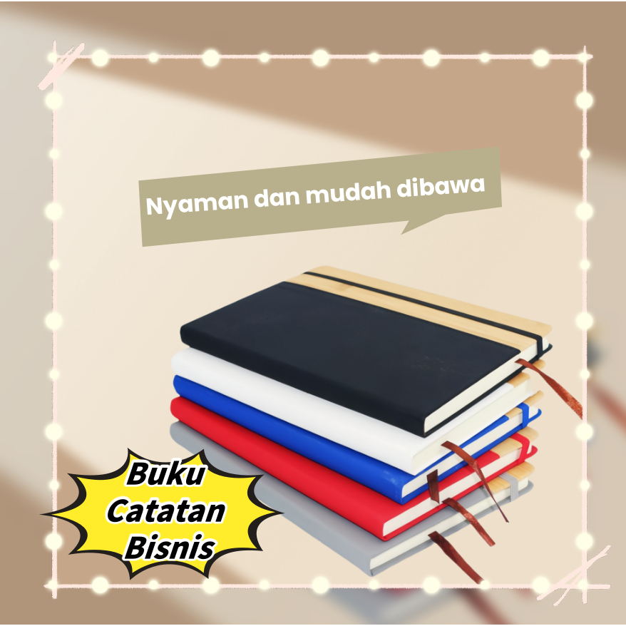 

Buku catatan kulit, buku pegangan segar kecil A5, buku catatan bisnis