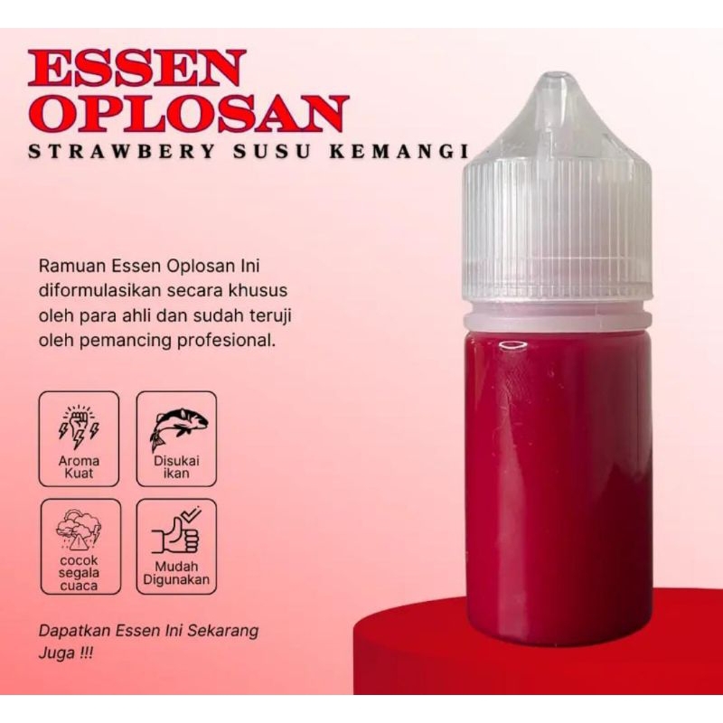 Essen ikan oplosan strowbery susu kemangi