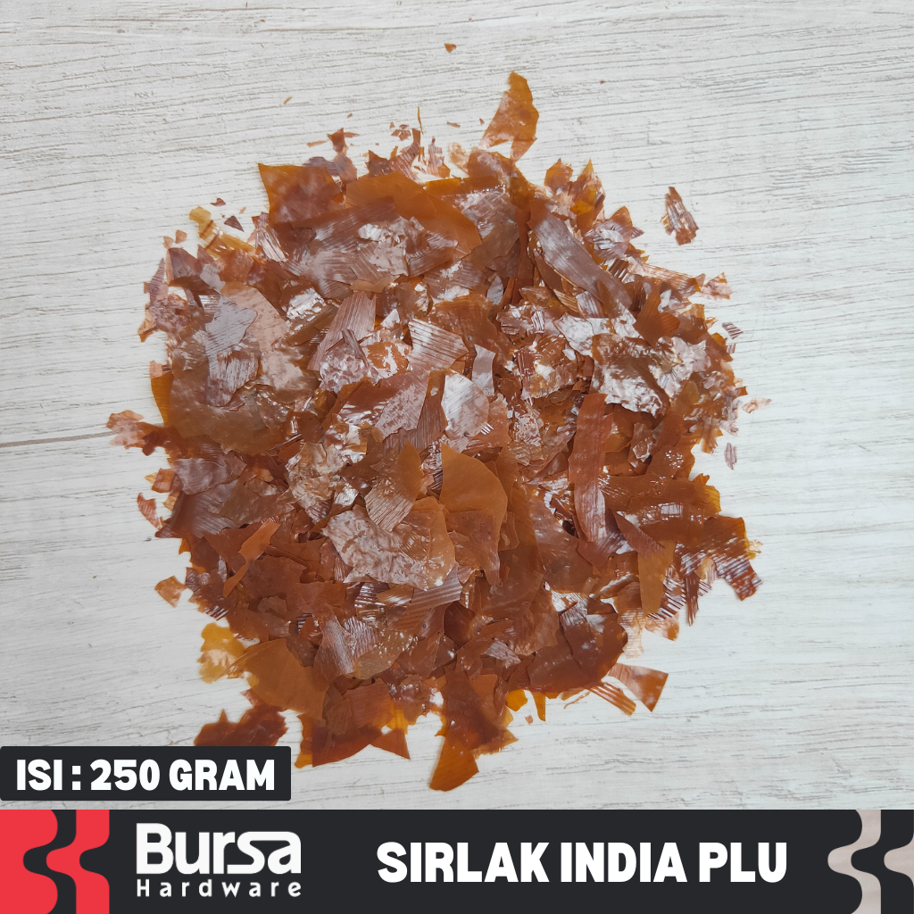 Sirlak Serlak Shellac Shellak India Plu Plitur Emping 250 Gram