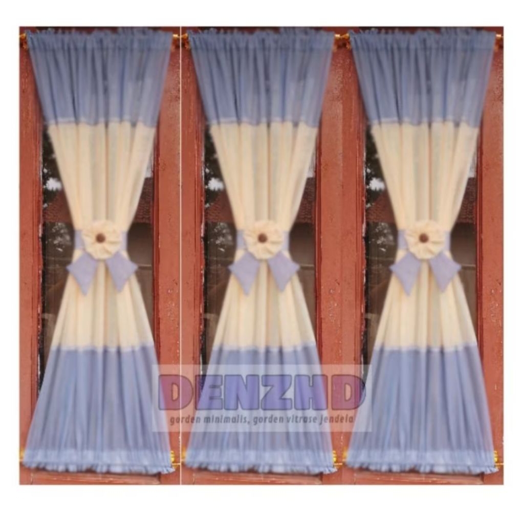 gorden vitrase pita kupu-kupu minimalis motif vita l80cm tinggi 250cm
