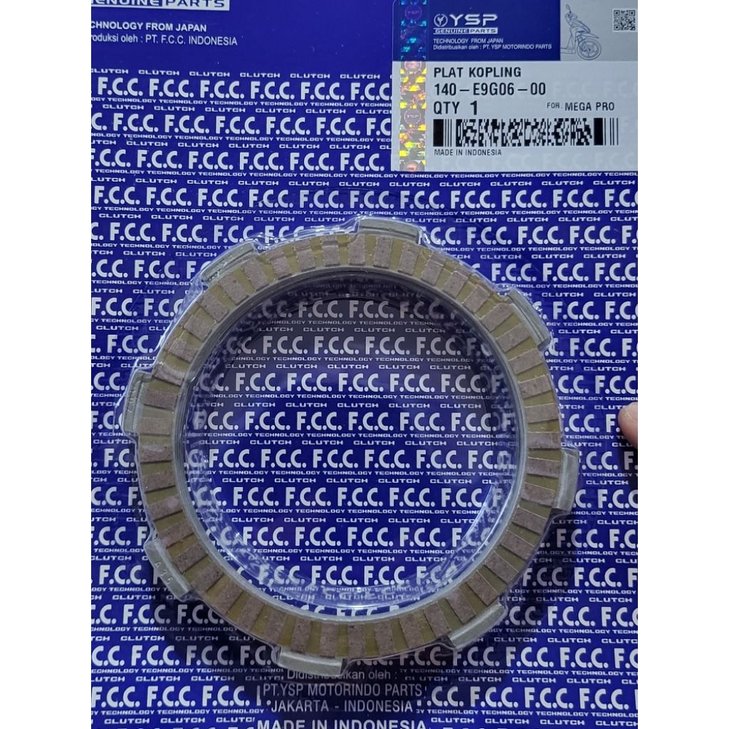 PLAT KOPLING SET MEGA PRO ( KEH ) / KAMPAS PLAT KOPLING VIXION NEW / TIGER REVO ASLI F.C.C