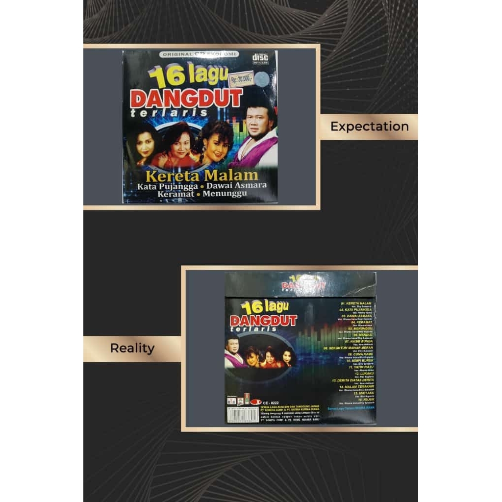 CD audio dangdut Rhoma irama 16 lagu dangdut