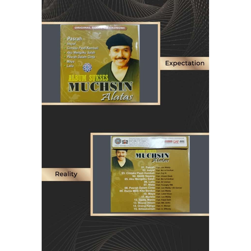 CD audio dangdut Muchsin Alatas album sukses