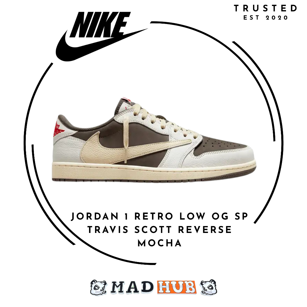 MDHB Jordan 1 Retro Low OG SP Travis Scott Reverse Mocha