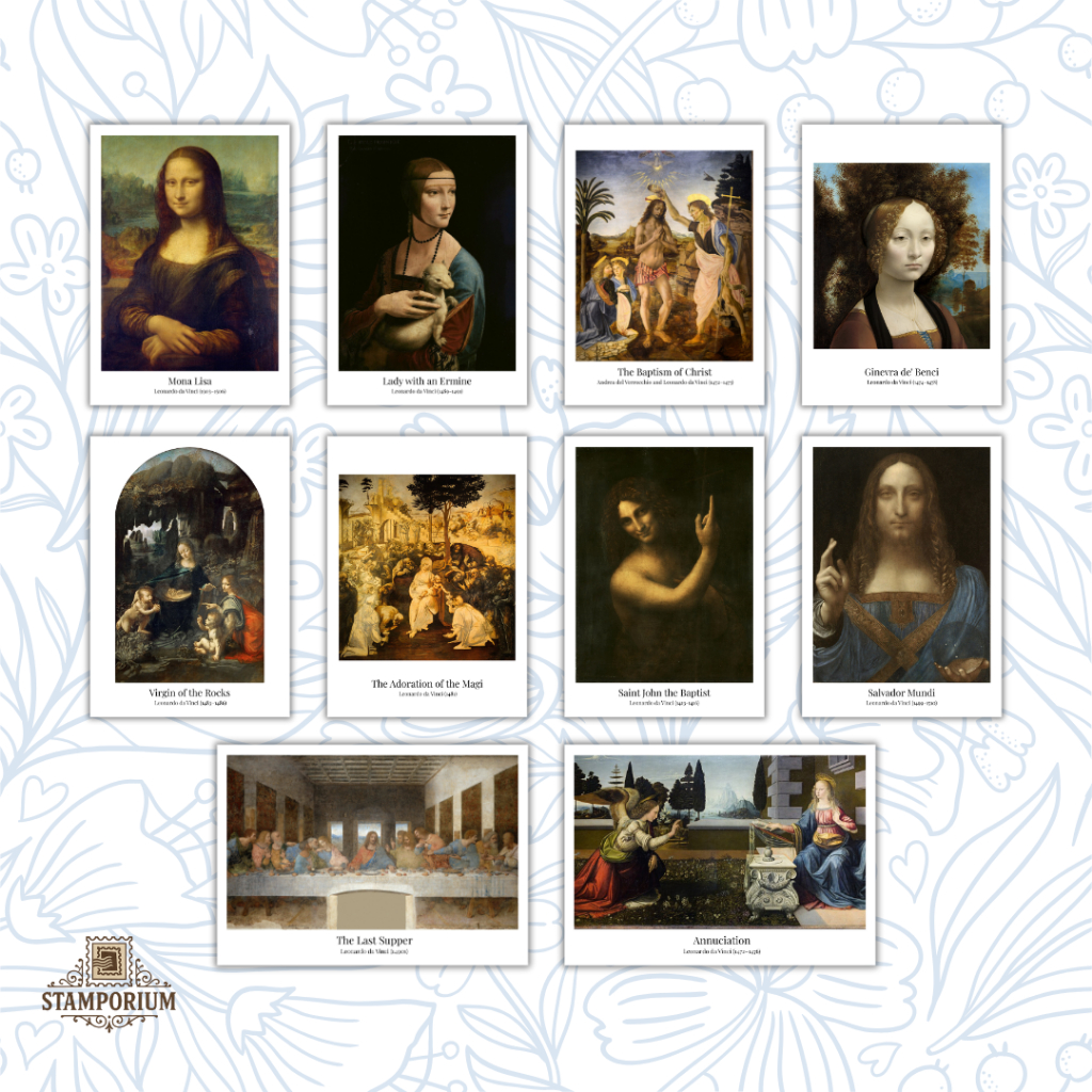 

STAMPORIUM | Kartu Pos / Postcard | Lukisan Leonardo da Vinci #1