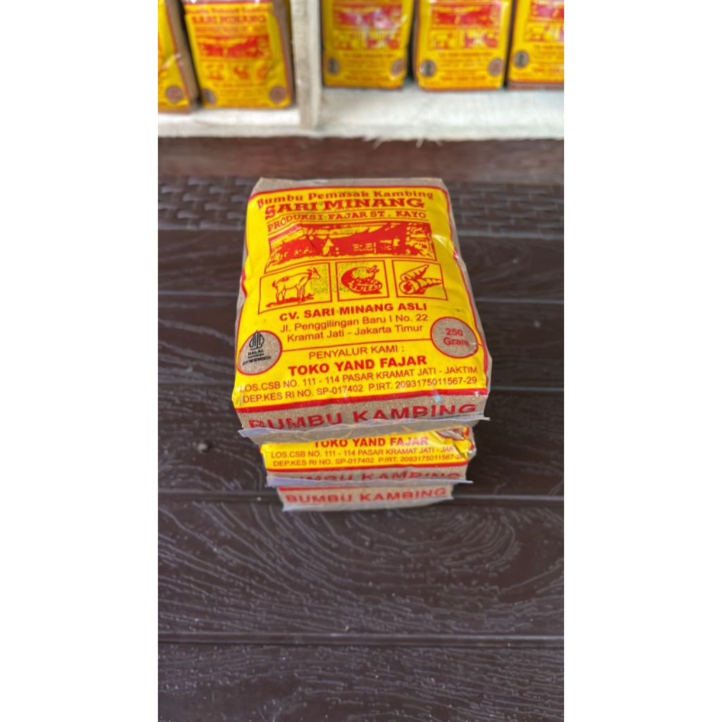 

BUMBU PADANG PEMASAK KAMBING"SARI MINANG " 250gram