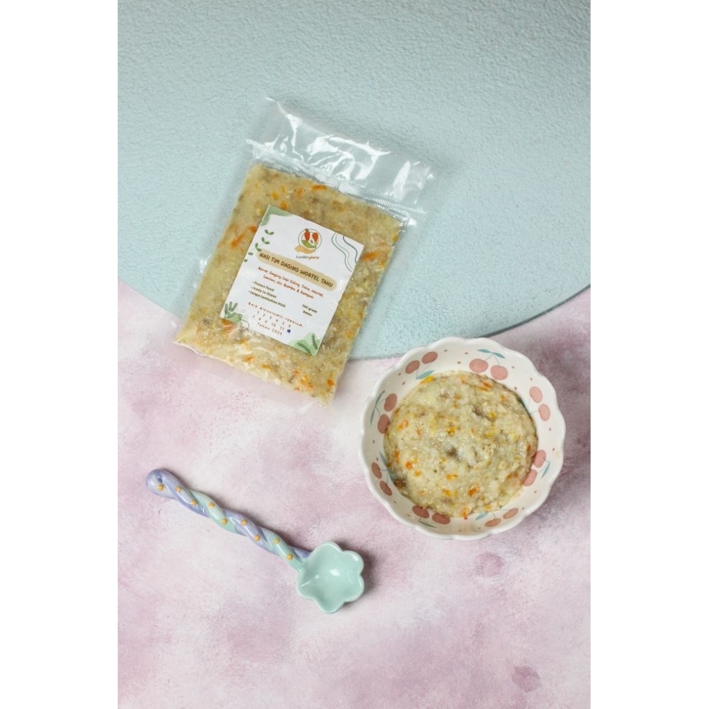 

Nasi Tim Daging Wortel Tahu - Kinderplate