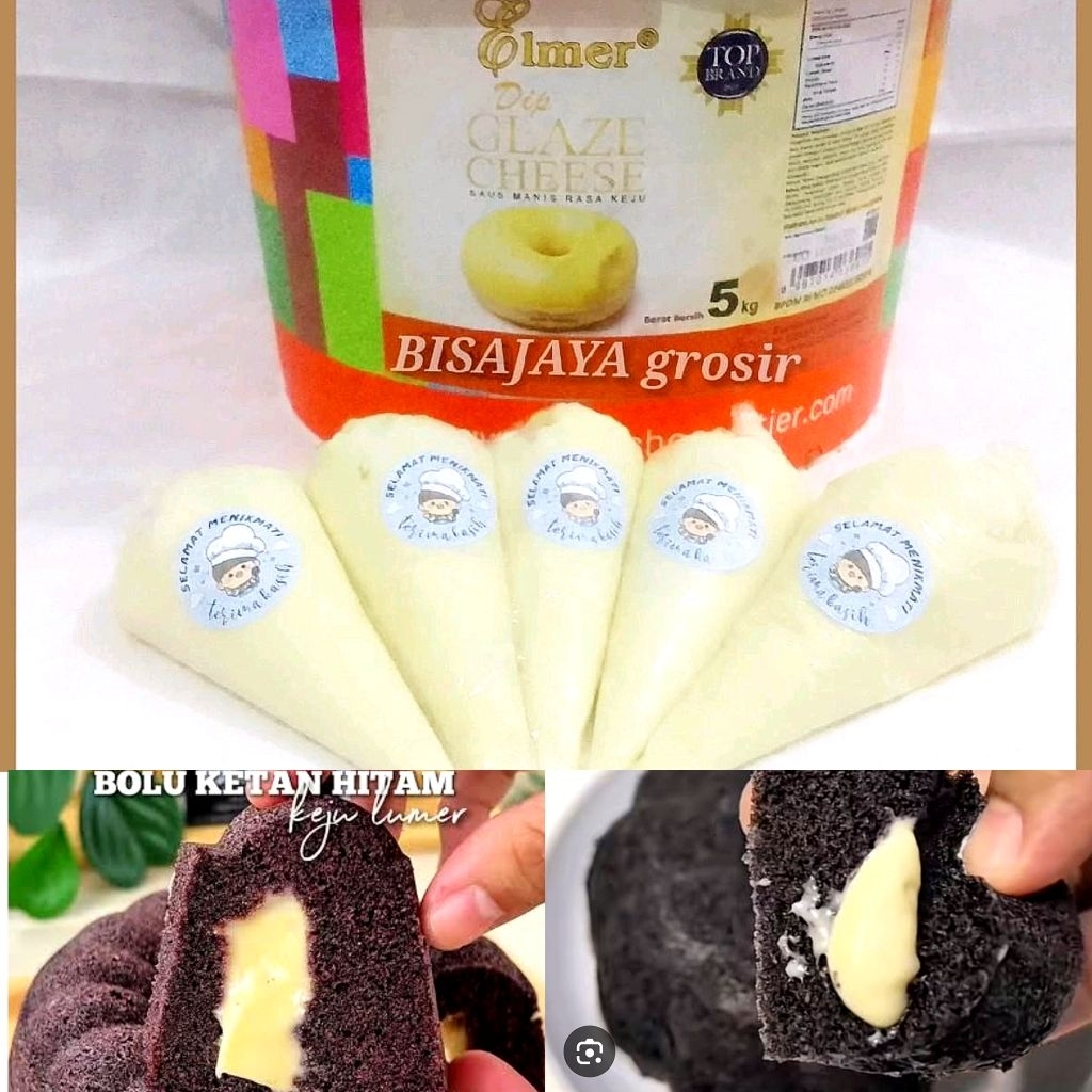 

Glaze keju Chesse viral bolu ketan lumer Repack 100gr Terlaris - Manis selai glaze