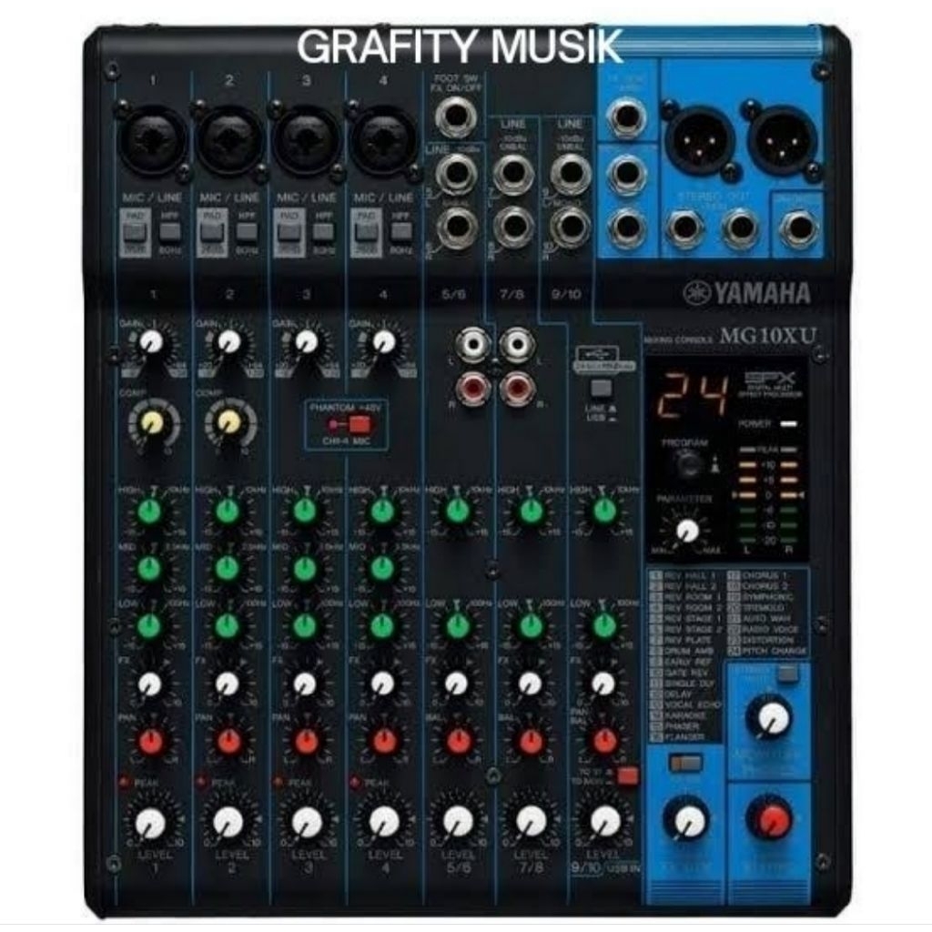 Mixer Yamaha MG10XU / MG10 XU / MG 10 XU Original YMID