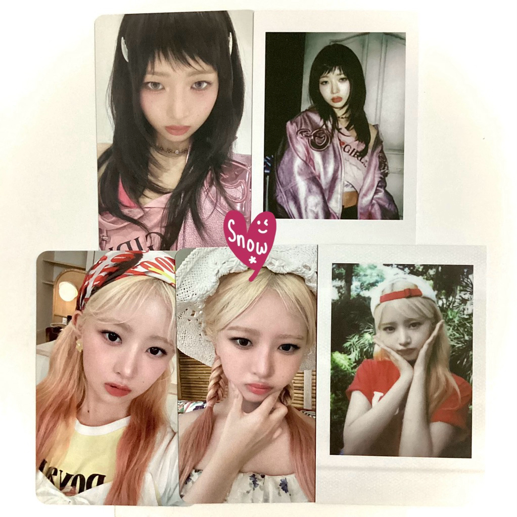 IVE Rei Official Photocard PC SET: Album Empathy Me Version, Polaroid Pola Fansign FS Idol Stage, A 