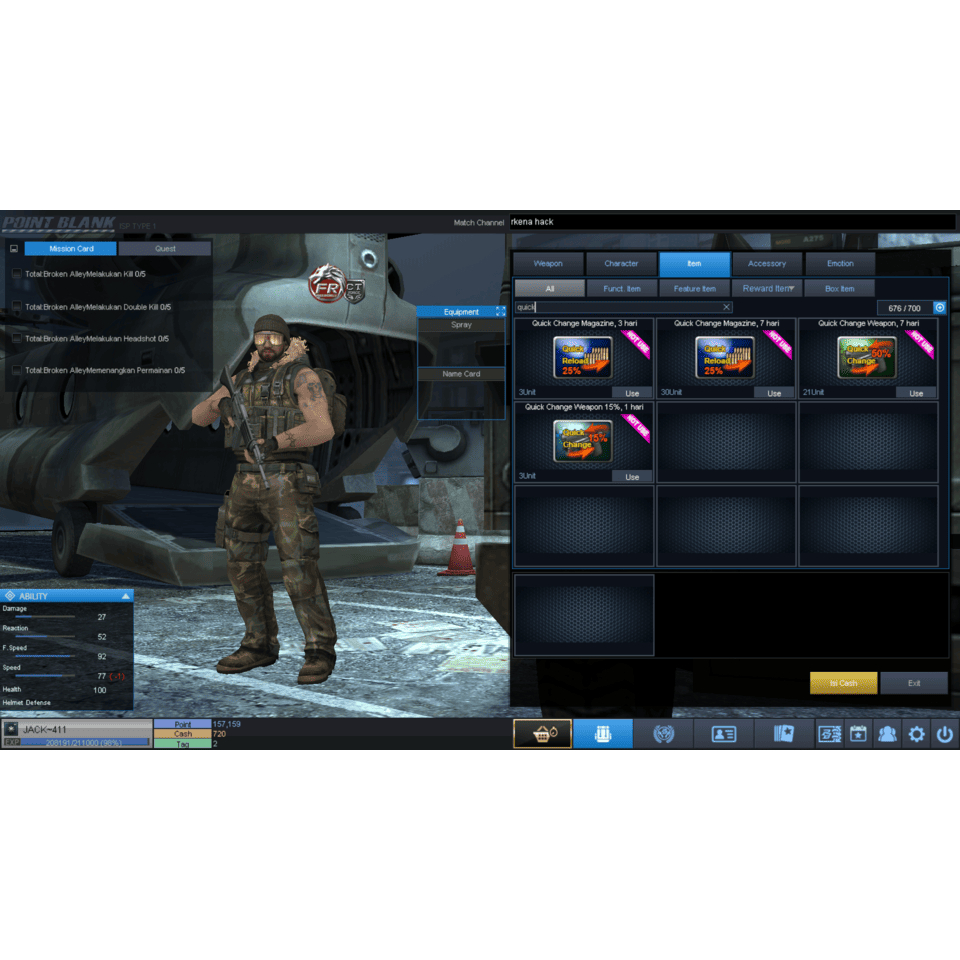 AKUN POINT BLANK MAJOR 1 SULTAN INVEN 676/700 FULL TITLE DATPOL - POINTBLANK ZEPETTO INDONESIA