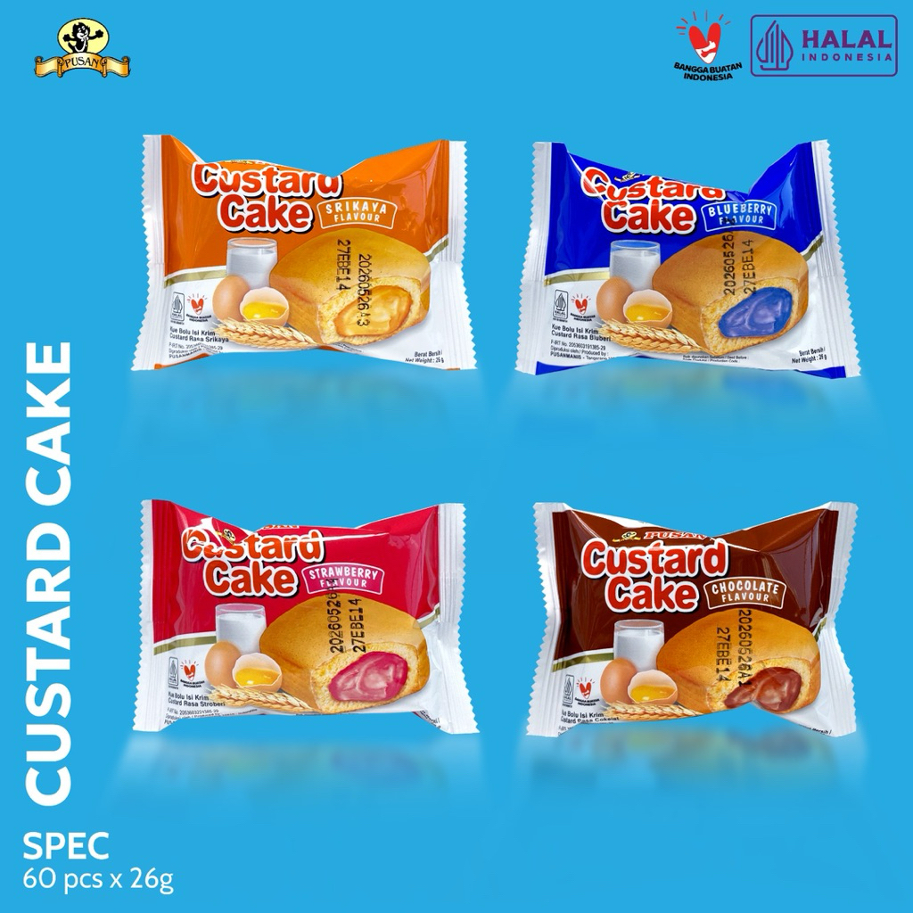 

CUSTARD CAKE Pusan Kue [ISI 8 / ISI 16 / ISI 40]