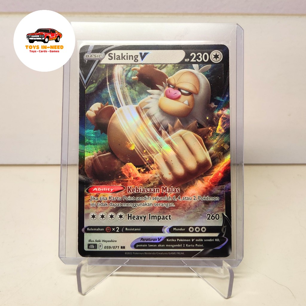 Slaking V RR s10b 059/071 Pokemon Go Pokemon Card Kartu Pokemon Indonesia