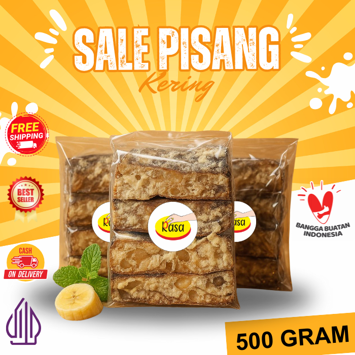 

Sale Pisang Kering 500gr RASA BANDUNG | Snack Pisang Tradisional Manis Gurih Renyah Oleh Oleh Khas Bandung