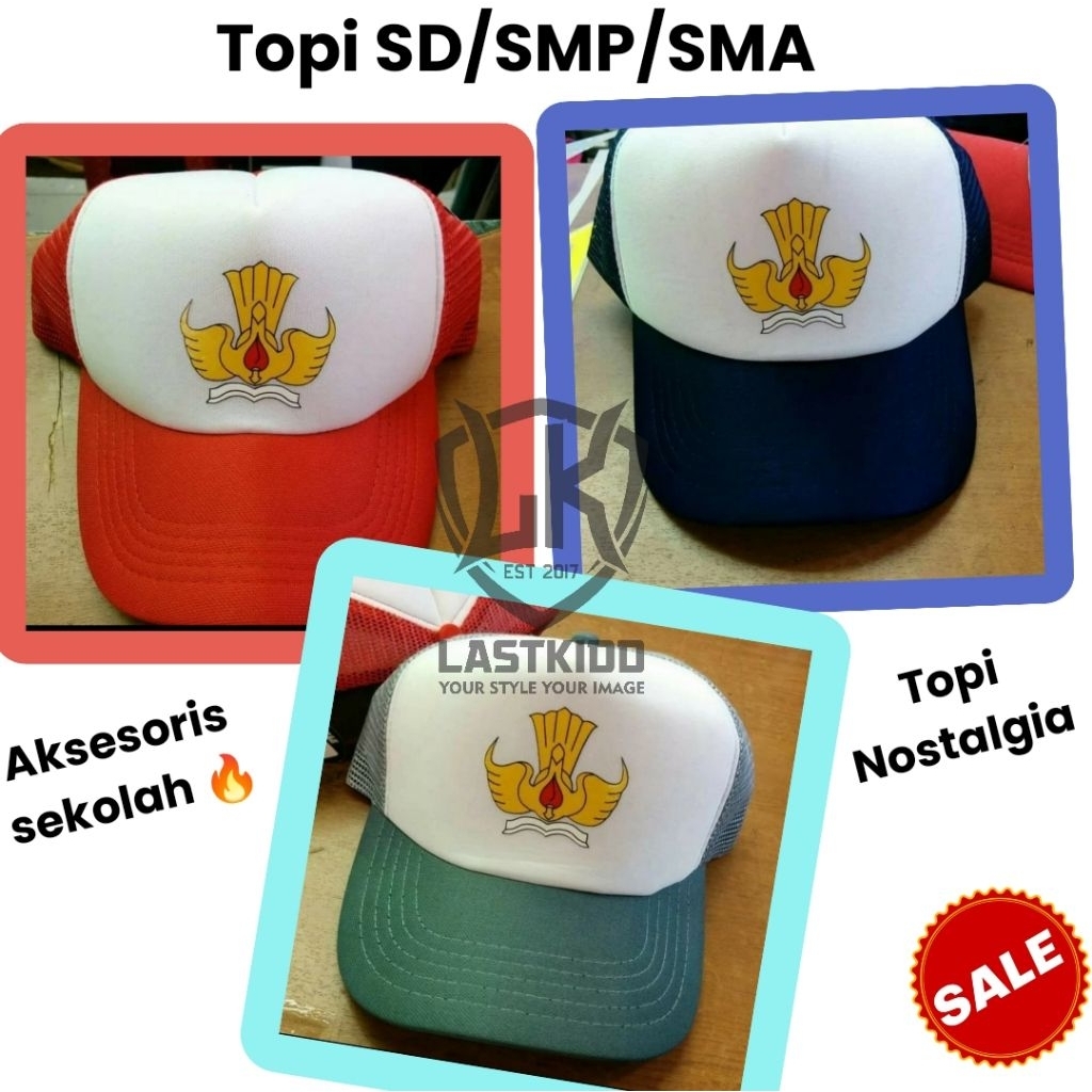 TOPI TRUCKER JARING SD SMP SMA/ TOPI NOSTALGIA/ TOPI DISTRO/TOPI PRIA/TOPI BASEBALL /TOPI CANTIK TER