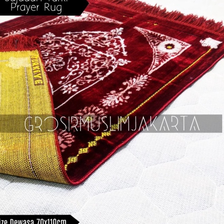 Sajadah Turki Bulu Tebal  Sajadah Turki Bulu Lembut  Sajadah Dewasa Ukuran Besar