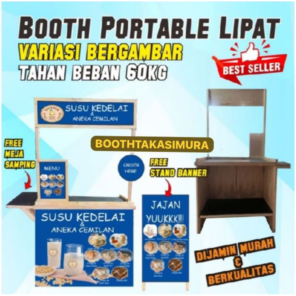 BOOTH PORTABLE/BOOTH LIPAT/GROBAK LIPAT MURAH/BOOTH LIPAT