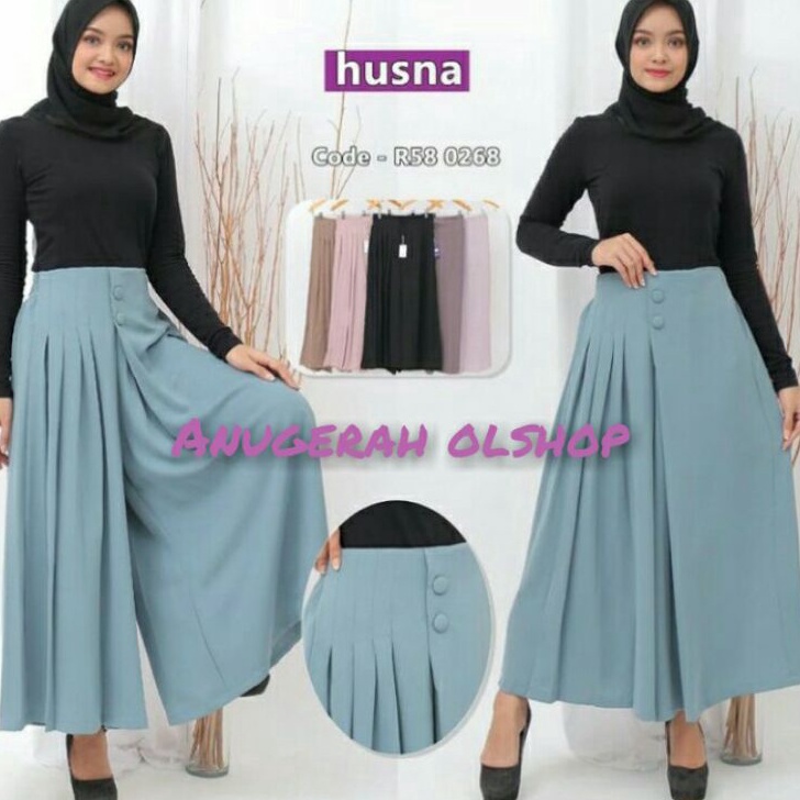 CELANA KULOT HUSNA KANCING 2