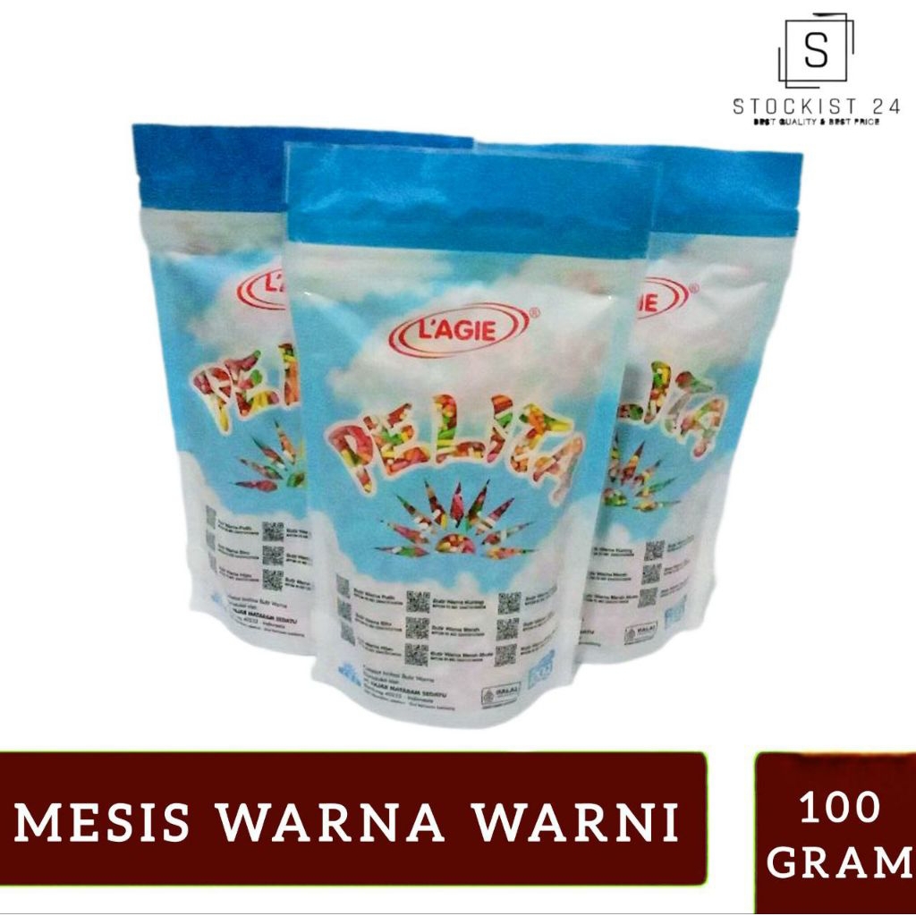 

Lagie meses pelita pouch warna warni 100gr