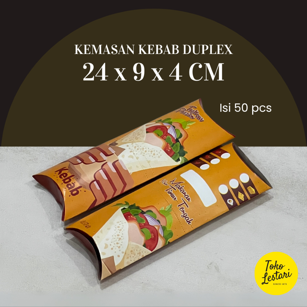 

Bungkus Kebab Duplex /Tempat Kebab / Bungkus Kebab / Kemasan kebab Duplex
