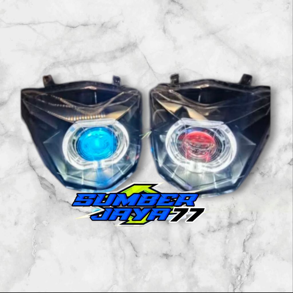 LAMPU DEPAN BEAT ESP BEAT STREET 2018 CUSTOM BILED 4,5IN FUL SET REFLEKTOR