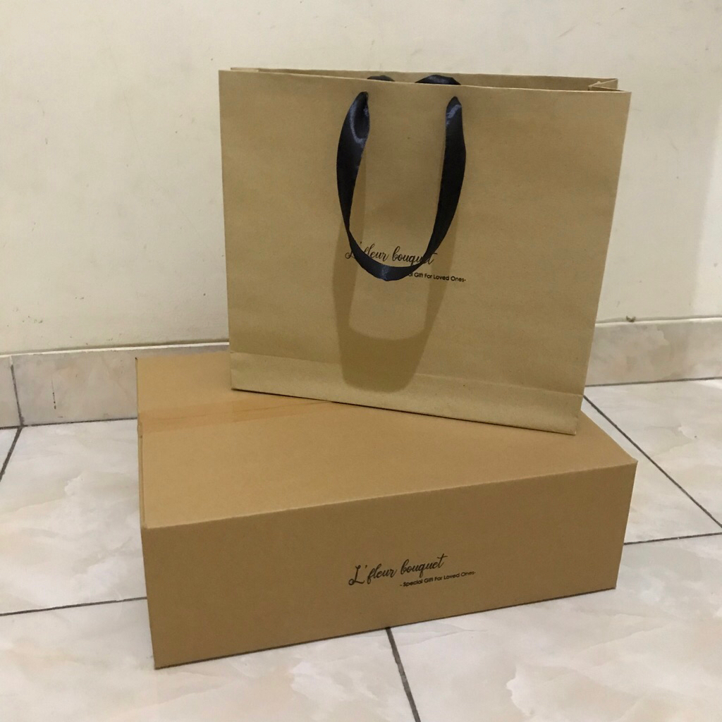 

[L'fleur] Packing kardus / Paperbag buket