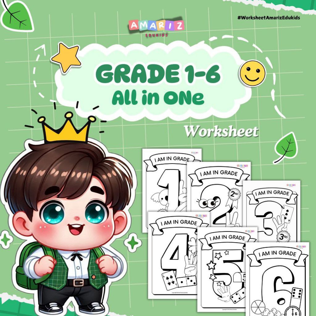 Premium Worksheet Anak SD 1-6 | Worksheet All In One| Activity Worksheet