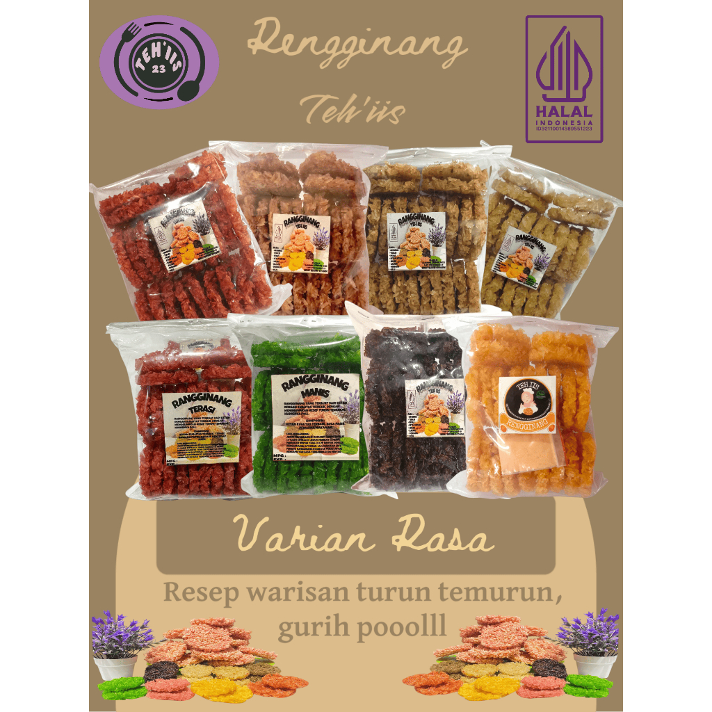 

Rengginang Mentah Ketan Asli Siap Goreng 300gr-1000gr Gurih