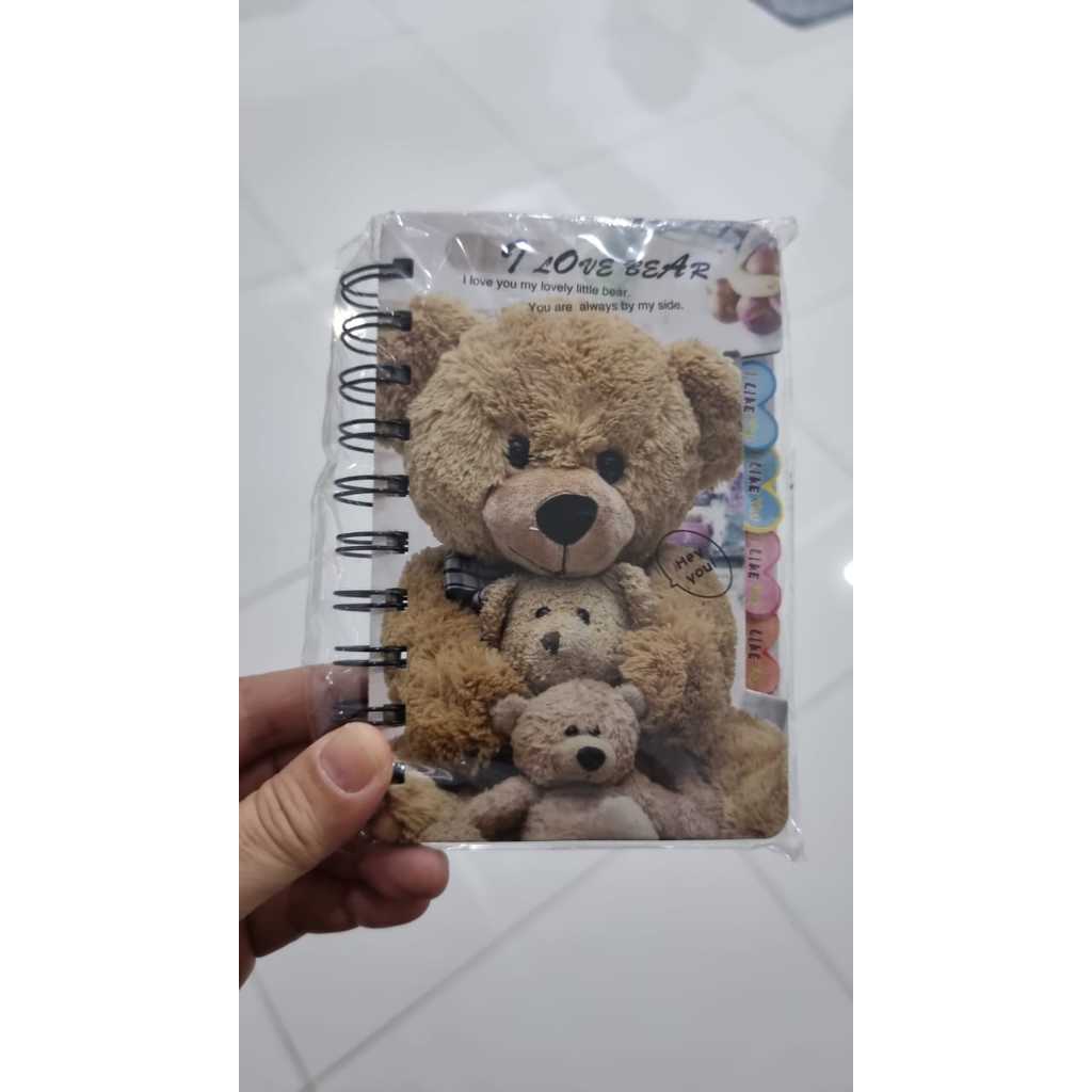 

Note Book Buku Mini Memo Bear Princess Cute NP069