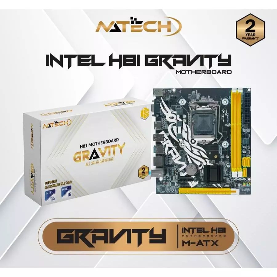 MOTHERBOARD NATECH H81 GRAVITY LGA 1150 M.2 NVME & M.2 SATA