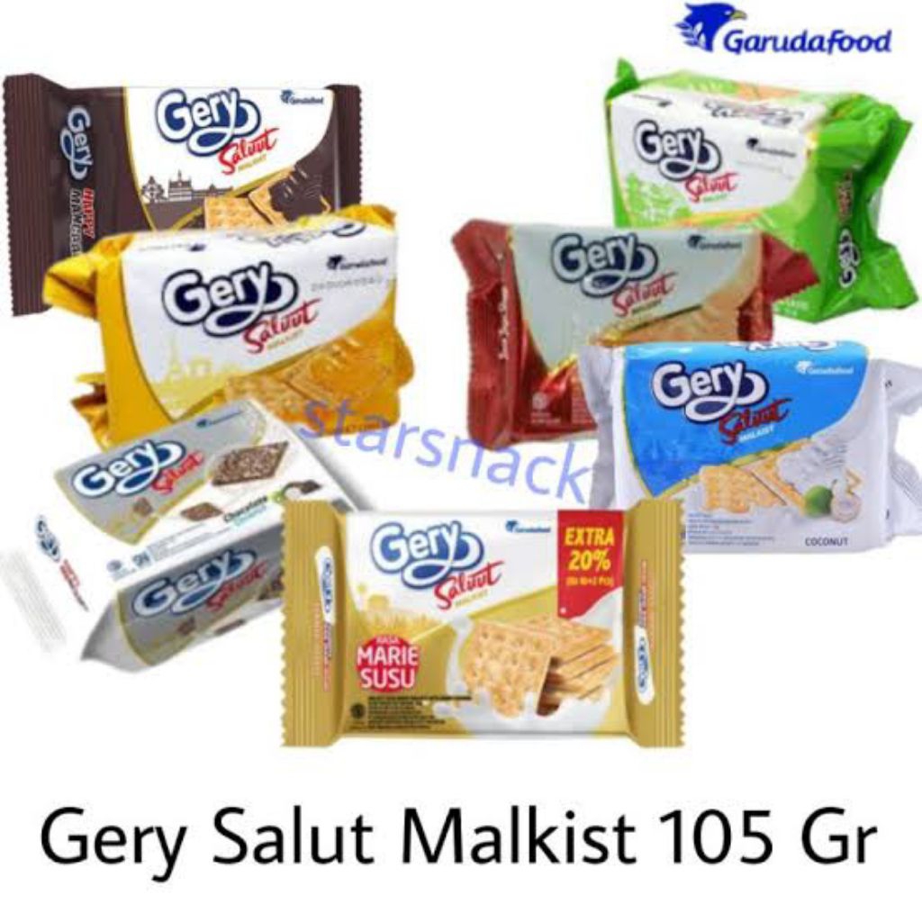

Gery Saluut Malkist 105g Aneka Rasa