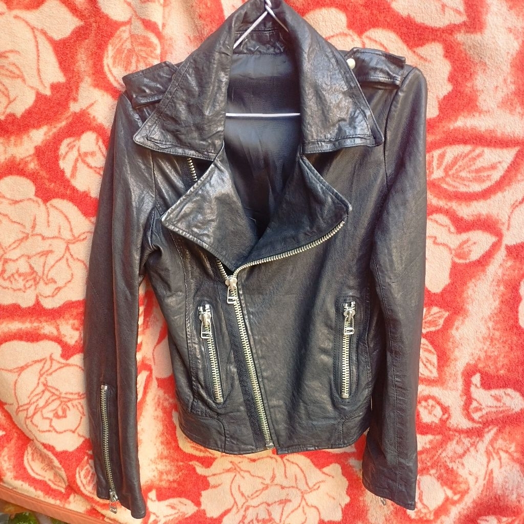 Jacket Ramones kulit