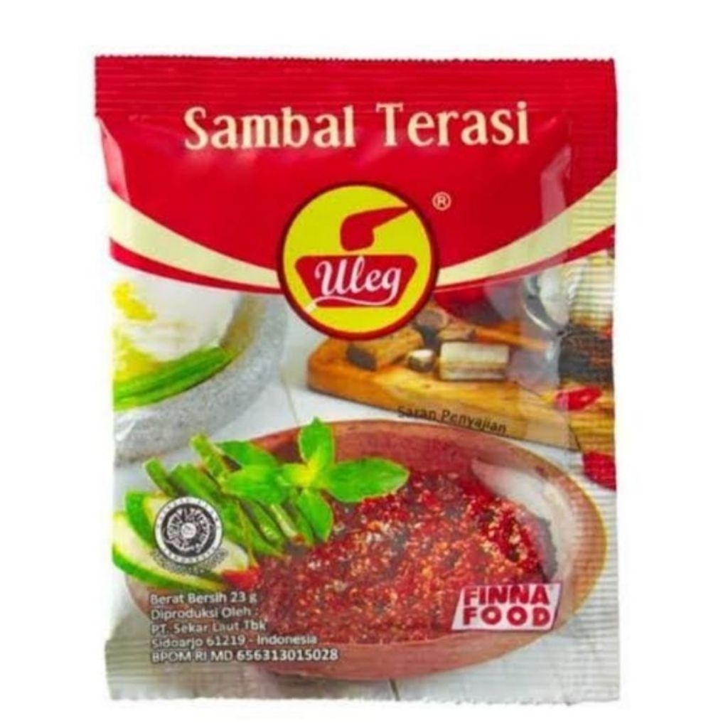 

SAMBAL TERASI FINNA ULEG 20g 1 RENCENG ISI 10 BUNGKUS
