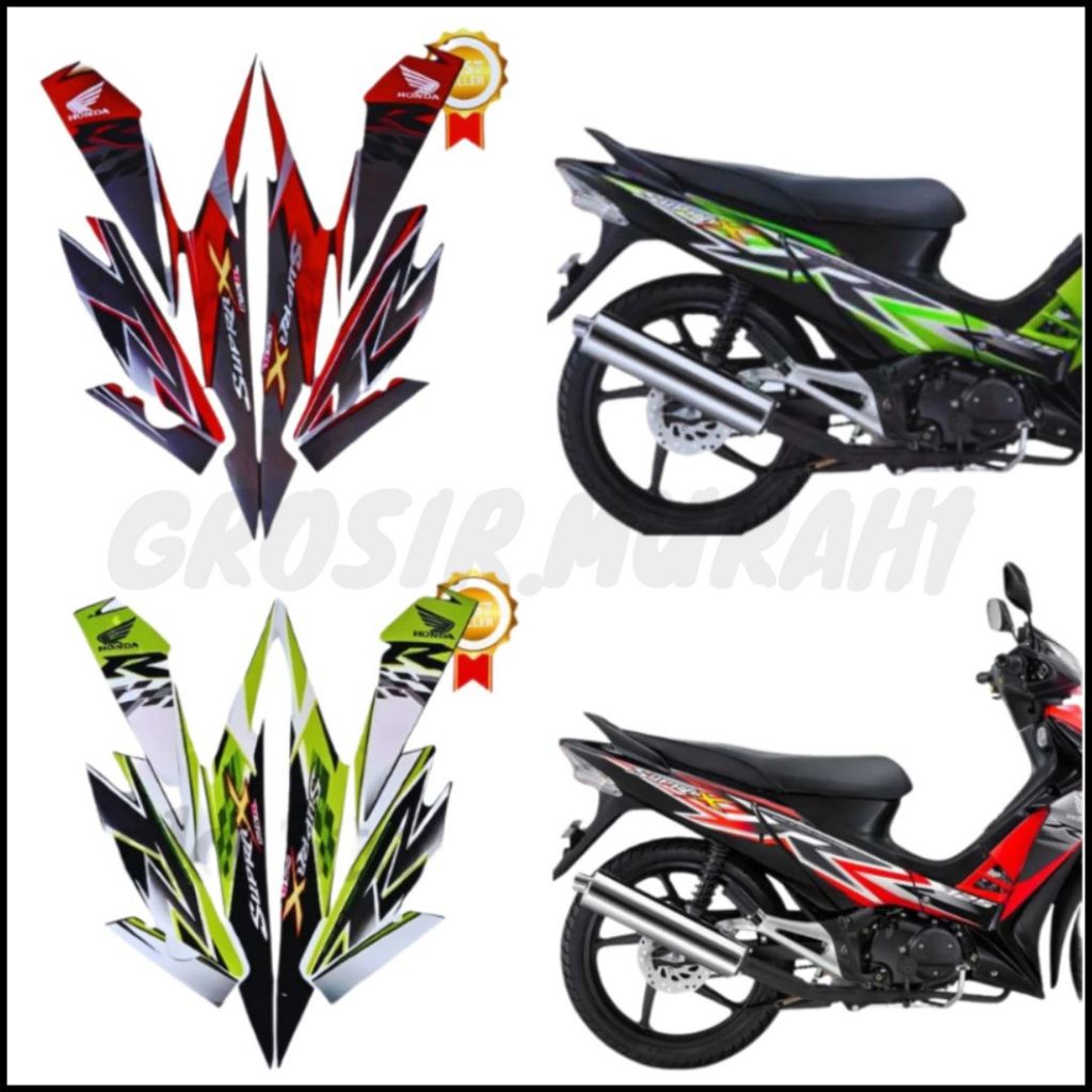STIKER STRIPING HONDA SUPRA X 125 R 2010 LIS BODY MOTOR HONDA SUPRA X 125 R 2010