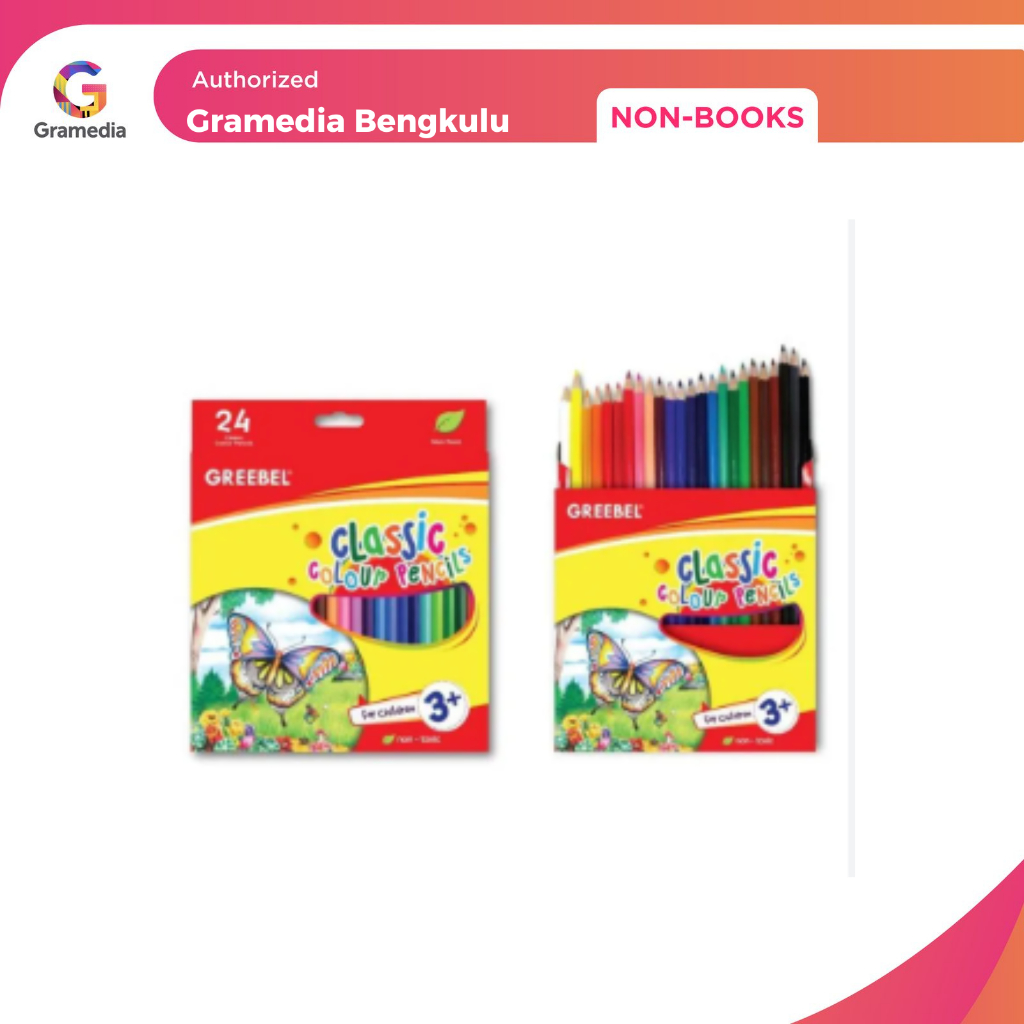 

Gramedia Bengkulu - Greebel Pensil Warna Classic Colour Isi 24 7024