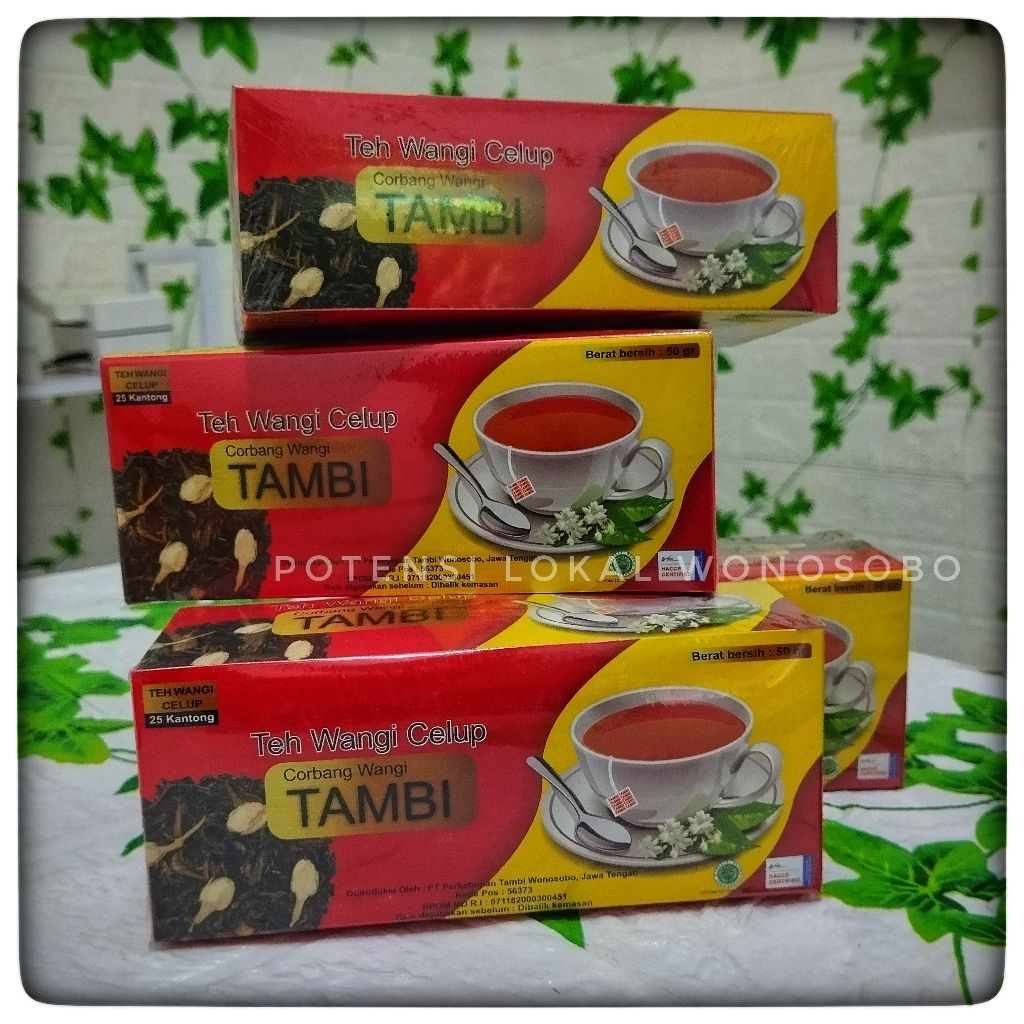 

TEH CORBANG WANGI | CELUP | 25 kantong | Kualitas Ekspor | PT TAMBI WONOSOBO