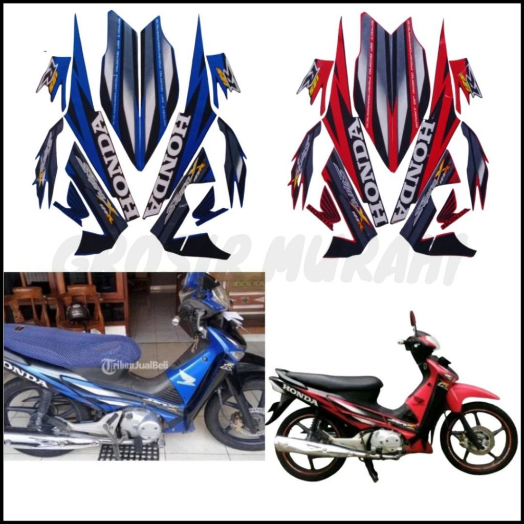 Striping Stiker Honda Supra X 125 R 2006 List Body Standart Motor Honda Supra X 125 R 2006