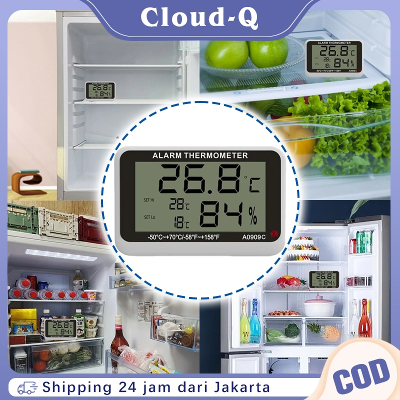 Termometer Kulkas Digital Rumah Termometer Ruangan Freezer Digital Kulkas