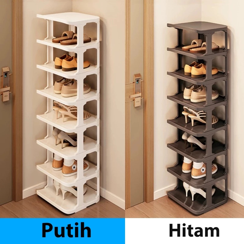 rak sepatu tempat sandal  rak sandal plastik Rak Plastik Serbaguna Multifungsi