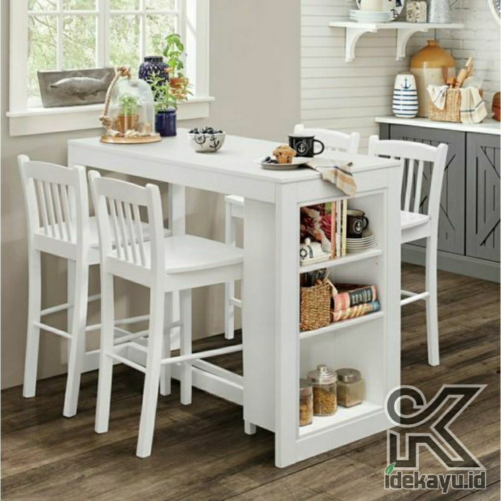 Set Kursi Meja Mini Bar Minimalis | Meja Mini Bar Laci | Meja Mini bar Terbaru | Kursi Meja Mini Bar