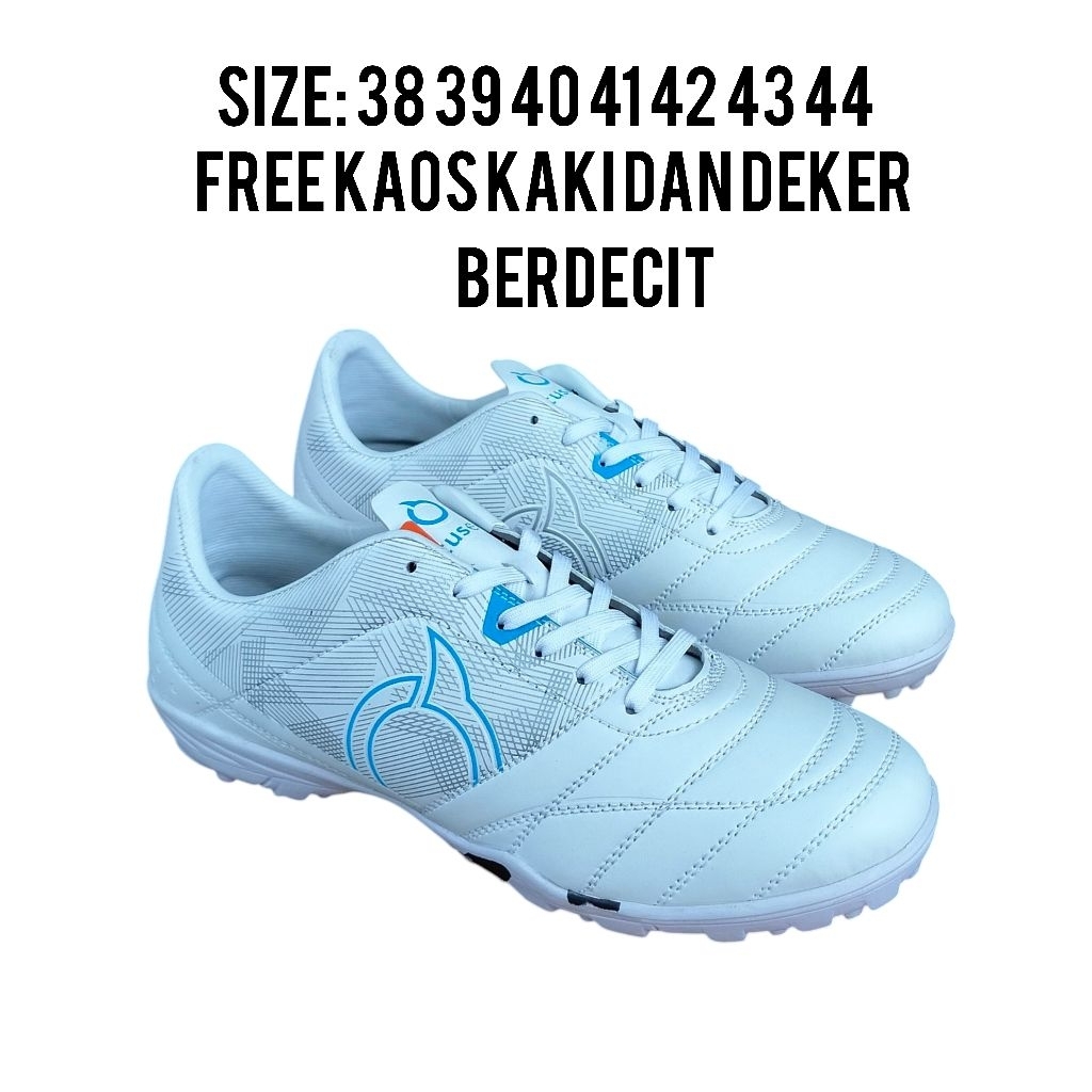 Sepatu Futsal Pria Ortus Crusher V2 Size 38 39 40 41 42 Sepatu Futsal Warna Putih Sepatu Soccer Mini