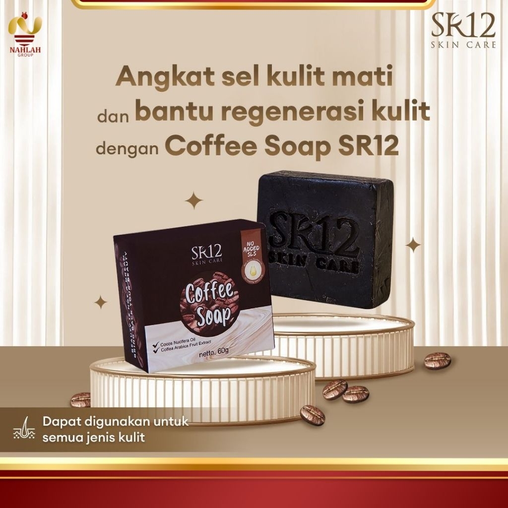 SABUN PEMUTIH WAJAH SABUN KOPI PEMBERSIH MUKA SR12 SKINCARE