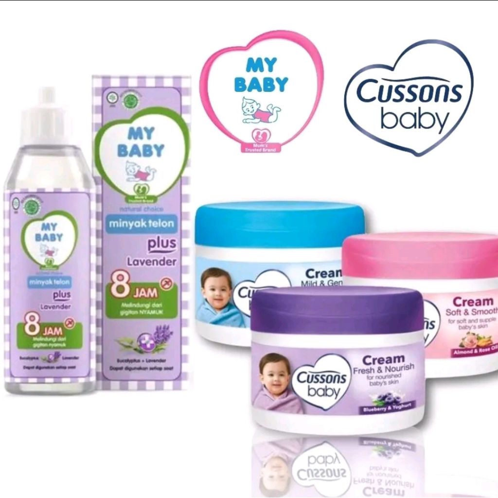 Paket 2in1 - My Baby Minyak Telon 30ml + Cussons baby 50grm