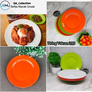 Piring Nasi Padang/Wadah Nasi/Piring Melamin/Piring Ceper/Piring Vulcan 2110