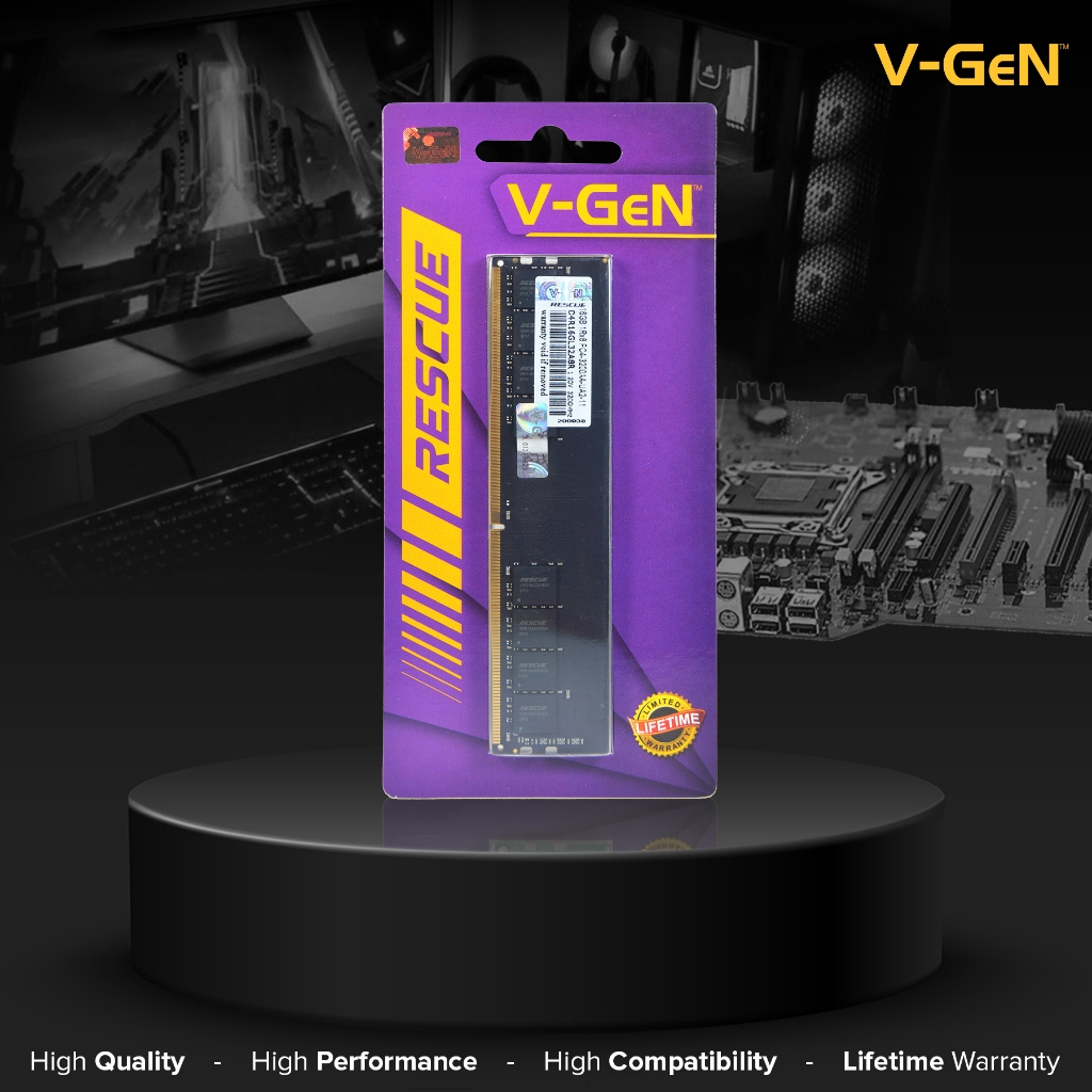 DDR4 4GB 8GB 16GB PC-17000 19200 21300 25600 / 2133MHz 2400Mhz 2666MHz 3200MHz V-GEN RAM PC Longdimm