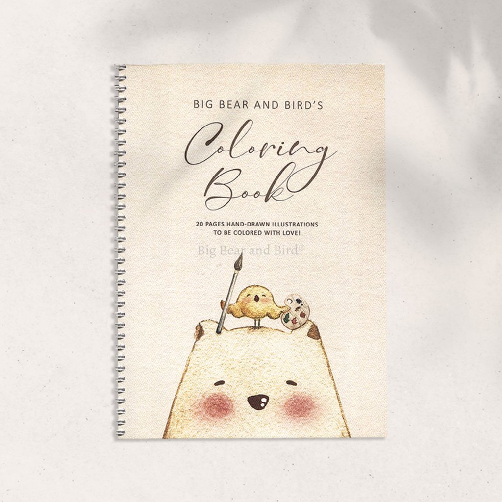

Big Bear and Bird Coloring Book