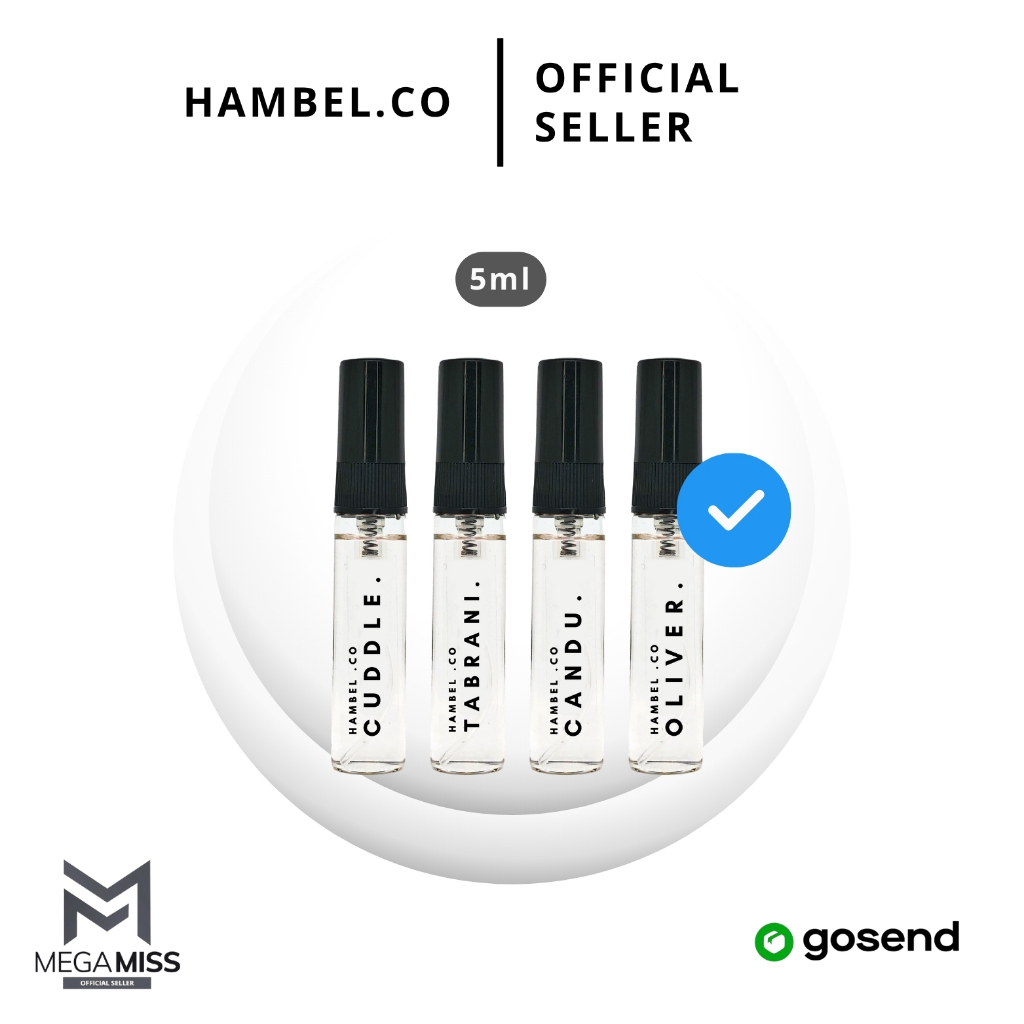 HAMBEL CO | Original Parfume Decant Travel Size 5ml Parfum OLIVER / CUDDLE / CANDU / TABRANI