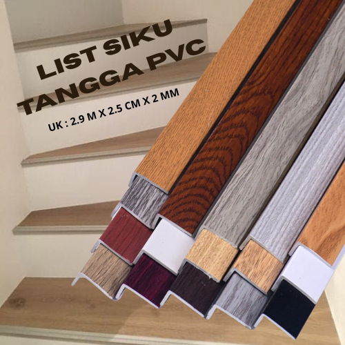 LIST SIKU L LIST SIKU TANGGA UK 290CM  LIST SERBAGUNA DEKORASI TANGGA/ DEKORASI RUMAH